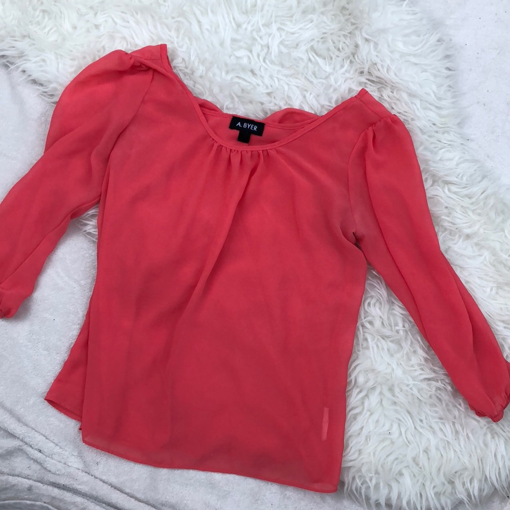 Coral dress shirt for work or play